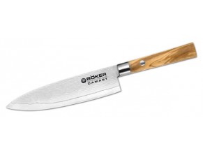 obrázek Damaškový kuchyňský nůž - Böker Damast Olive kl. Kochmesser - 130439DAM 
