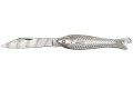 Damaškový nůž Mikov - stříbrná rybička - 130-DS-1