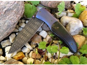 obrázek Nerez damaškový zavírací nůž - Vassago