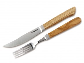 obrázek Steakový nůž - příbor - Steakbesteck Olive - 03AP008